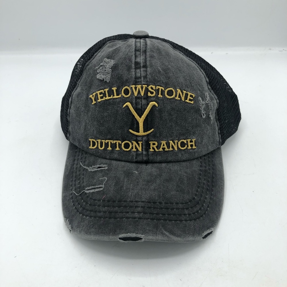 Yellowstone Dutton Ranch Distressed Stitched Trucker Hat